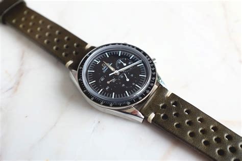 omega watch leather strap|omega watches leather strap men's.